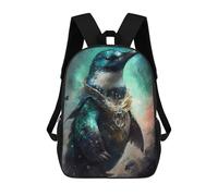 sinyumoney Fantasy Feathered Guardian Backpack School Bag Water Resistant School Bag Business Backpack for Girls Boys Teenage 17inch