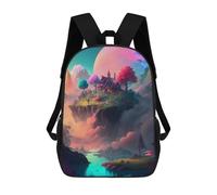 sinyumoney Fantasy Floating Island School Bags Work Laptop Backpack Rucksack Bag for Campus Outdoor Travel Sports 17inch