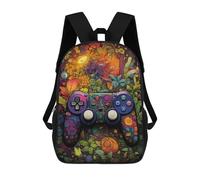 sinyumoney Fantasy Forest Controller Artwork Children's Backpack, Schoolbag Large Capacity Students Bookbag Rucksack Knapsack for Boys Girls Adults Teen 17inch