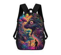 sinyumoney Fantasy Forest Encounter -1 Kids Backpack,School Backpack Kids School Bag 3D Printed Cartoon Large Capacity Backpack for Kids Boys And Girls 17inch