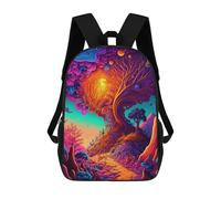 sinyumoney Fantasy Forest Pathway -1 Fashion Student School Backpack Suitable for Boys Girls Kids Casual Outdoor Travel Essential Daypack 17inch