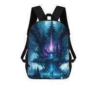 sinyumoney Fantasy Forest Tree School Backpack School Bags For Girls Boys Backpack With Pocket Fashion School Bag Kids Backpack 17inch