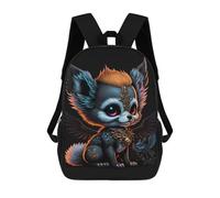 sinyumoney Fantasy Fox Art Print-1 Backpack School Rucksack Casual Daypacks School Work Travel Bag for Men, Women & Teenage Boys 17inch