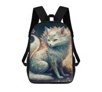 sinyumoney Fantasy Fox Artwork-1 Rucksack School Secondary High School College Backpack Travel for Campus Outdoor Travel Sports 17inch