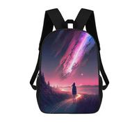 sinyumoney Fantasy Galaxy Sky Kids Backpack Fashion Fun Backpack Book Bag for Boys And Teenager 3D Printed School Bags for Boys 17inch