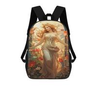 sinyumoney Fantasy Garden Goddess School Backpack Lightweight Schoolbag Dayback Bookbag College for Camping Outdoor Adventures And Daily Travel 17inch