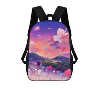 sinyumoney Fantasy Garden Journey -1 Backpack School Backpack Kids School Bag Large Capacity Kids Backpack for School Rucksack 3D Book Bag Gifts for Kids 17inch