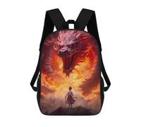 sinyumoney Fantasy Japan 06 3D Printed School Backpack Casual Children's Backpacks 3D Printed School Bag for Boys Elementary And Middle 17inch