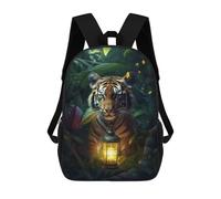 sinyumoney Fantasy Lamp Tiger Cub Backpack School Business Laptop Rucksack Bag Unisex Casual Daypack for Teenage Girls Boys Women Men 17inch