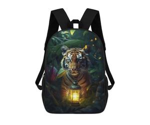 sinyumoney Fantasy Lamp Tiger Cub Backpack School Business Laptop Rucksack Bag Unisex Casual Daypack for Teenage Girls Boys Women Men 17inch