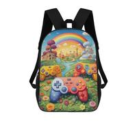 sinyumoney Fantasy Land with Game Controllers -1 Backpack for Boys Teen Students, Girls Rucksack Bags Toddler Elementary Middle School Bookbag 17inch