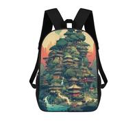 sinyumoney Fantasy Landscape 18 School Backpack Lightweight Casual Daypack School Backpacks for Boys/Girls/Teenagers 17inch