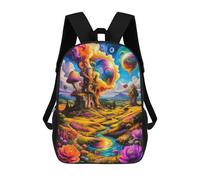 sinyumoney Fantasy Landscape with Castle Backpack School Bag Daypacks Business Backpack Water Resistant Bookbag for Men/Women 17inch