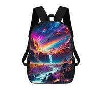 sinyumoney Fantasy Lava Valley Backpack School Fashion Stationery Backpack Waterproof Casual Daypacks for Men, Women & Teenage Boys 17inch