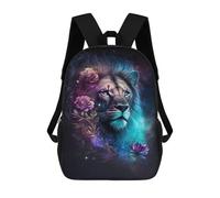 sinyumoney Fantasy Lion Art Print-1 Backpack School Rucksack Casual Daypacks School Work Travel Bag for Men, Women & Teenage Boys 17inch