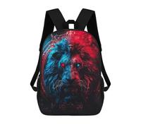 sinyumoney Fantasy Lion Artwork -6 School Bags Work Laptop Backpack Rucksack Bag for Camping Outdoor Adventures And Daily Travel 17inch