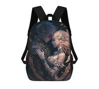 sinyumoney Fantasy Lovers in Autumn Backpacks 3D Printed Kids School Backpack Outdoor Casual Daypack Fashion Casual Children Backpacks Cute Travel Bags 17inch