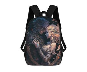 sinyumoney Fantasy Lovers in Autumn Backpacks 3D Printed Kids School Backpack Outdoor Casual Daypack Fashion Casual Children Backpacks Cute Travel Bags 17inch