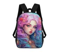 sinyumoney Fantasy Mermaid Artwork Backpack School Water Resistant Travel Backpack Computer Bag - Perfect for Travel, Work And Daily Use 17inch