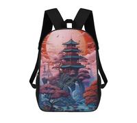 sinyumoney Fantasy Moonlight Japan School Backpack Large Water Resistant Laptop Backpack for Boys/Girls/Teenagers 17inch