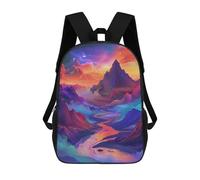 sinyumoney Fantasy Mountain Landscape -1 17inch School Bag 3D Printed Children's School Backpack Casual Fashion Travel Backpacks for Kids School Students