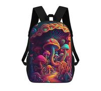 sinyumoney Fantasy Mushroom Forest -3 Backpack School Lightweight Airport College Students Back Pack for Men, Women & Teenage Boys 17inch