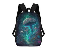sinyumoney Fantasy Mushroom Forest-3 Rucksack School Secondary High School College Backpack Travel for Campus Outdoor Travel Sports 17inch