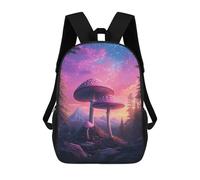 sinyumoney Fantasy Mushroom Forest School Backpack Secondary Causal Travel High School Bags for Camping Outdoor Adventures And Daily Travel 17inch
