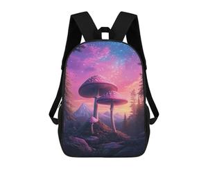 sinyumoney Fantasy Mushroom Forest School Backpack Secondary Causal Travel High School Bags for Camping Outdoor Adventures And Daily Travel 17inch