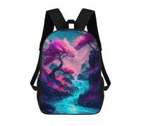sinyumoney Fantasy Nature Japan 06 Rucksack Large School Backpack for Boys - Perfect for Travel, Work And Daily Use 17inch