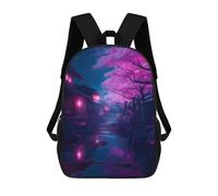 sinyumoney Fantasy Nature Japan 07 3D Printed School Backpack Casual Children's Backpacks 3D Printed School Bag for Boys Elementary And Middle 17inch