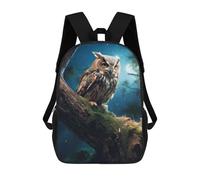 sinyumoney Fantasy Owl at Night Backpack School Bag Lightweight Airport College Students Back Pack for Men, Women & Teenage Boys 17inch
