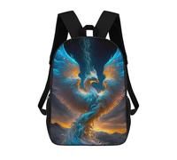 sinyumoney Fantasy Phoenix Art Print -3 Rucksack Rucksack Casual Daypacks School Work Travel Bag for Men, Women & Teenage Boys 17inch