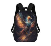 sinyumoney Fantasy Phoenix Art Print Children's 17 Inch School Backpack 3D Printed Casual Daypacks for Kids Travel Rucksacks Book Bags Kids School Bag