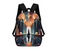 sinyumoney Fantasy Portal Reflections Backpack School Water Resistant Computer Rucksack for Men/Women 17inch