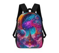 sinyumoney Fantasy Portal to Another World -3 School Backpack Computer Rucksack for School/Work/Travel for School/Work/Travel 17inch