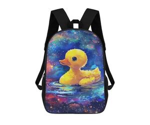 sinyumoney Fantasy Rubber Duck Painting School Bags Large Water Resistant Laptop Backpack - Perfect for Travel, Work And Daily Use 17inch