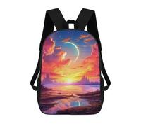 sinyumoney Fantasy Sunset Skyline School Backpack Large School Backpack for Boys for Campus Outdoor Travel Sports 17inch