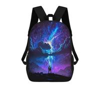 sinyumoney Fantasy Thunder Landscape School Bags Large Lightweight Casual Backpack- Perfect for Travel, Work And Daily Use 17inch