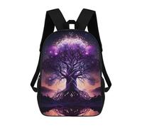 sinyumoney Fantasy Tree of Life Backpack with Pocket 3D Printed Backpacks, Travel Rucksacks Book Bags Kids School Bag 17inch