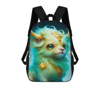 sinyumoney Fantasy Unicorn Art Print-6 Backpack School Bag Large School Backpack for Boys - Perfect for Travel, Work And Daily Use 17inch