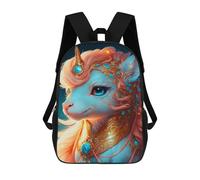 sinyumoney Fantasy Unicorn Art Print-7 Backpack School Lightweight Airport College Students Back Pack for School/Work/Travel 17inch
