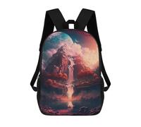 sinyumoney Fantasy Waterfall Landscape Rucksack School Secondary High School College Backpack Travel for Campus Outdoor Travel Sports 17inch