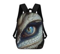 sinyumoney Fantasy White Dragon Eye School Bags Water Resistant Travel Backpack Computer Bag for Campus Outdoor Travel Sports 17inch