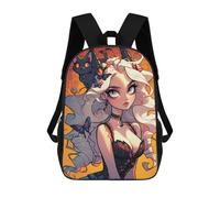 sinyumoney Fantasy Witch Artwork Rucksack School Secondary High School College Backpack Travel for Campus Outdoor Travel Sports 17inch