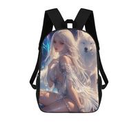 sinyumoney Fantasy Wolf And Goddess Artwork -1 Backpack School Bag Travel College Rucksack Backpacks for Girl, Teen Girls 17inch