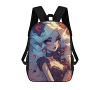 sinyumoney Fantasy Woman with Cat Backpack School Daypacks Business Backpack Water Resistant Bookbag for Boys/Girls/Teenagers 17inch