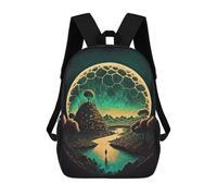 sinyumoney Fantasy World School Backpack Lightweight Airport College Students Back Pack- Perfect for Travel, Work And Daily Use 17inch