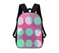 sinyumoney Fashion Collage 1 Backpack with Pocket 3D Printed Backpacks, Travel Rucksacks Book Bags Kids School Bag 17inch