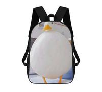 sinyumoney Fat Duck Animal Children's School Backpack Fashion Casual Children's Backpacks 3D Printed School Bags Boy Large Backpack 17inch